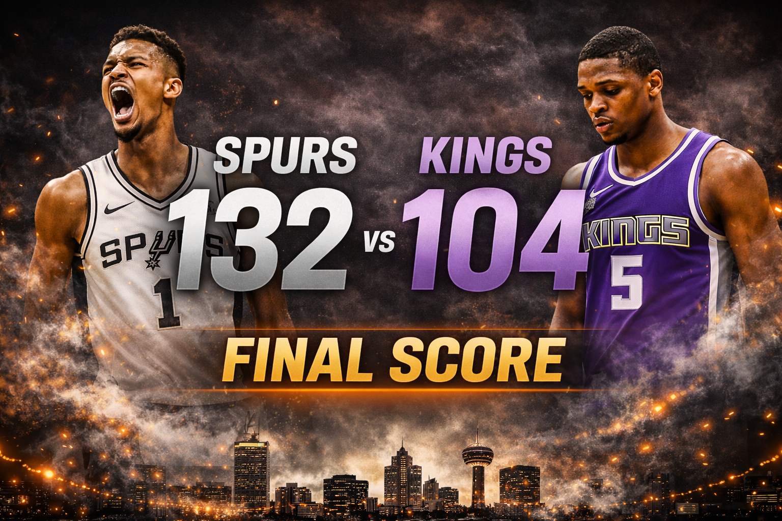 Spurs Light Up the Scoreboard: Record Night in Dominant Win