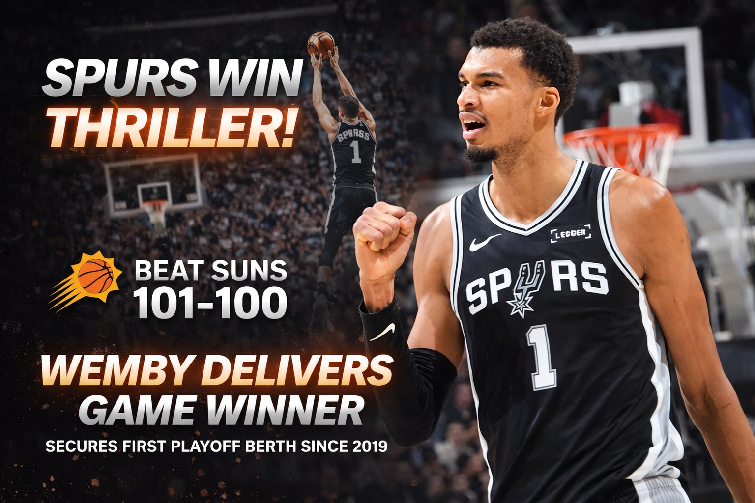 Spurs Steal Victory in Final Seconds: Wembanyama Delivers a Statement Win