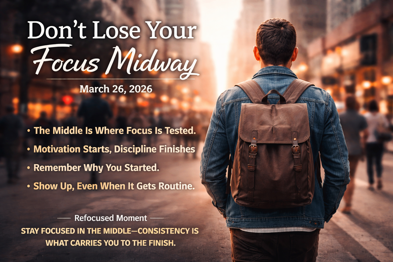 Don’t Lose Your Focus Midway