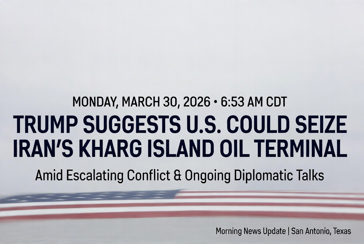 Trump Signals Possible U.S. Seizure of Iran’s Key Oil Terminal Amid Escalating Conflict and Diplomatic Talks