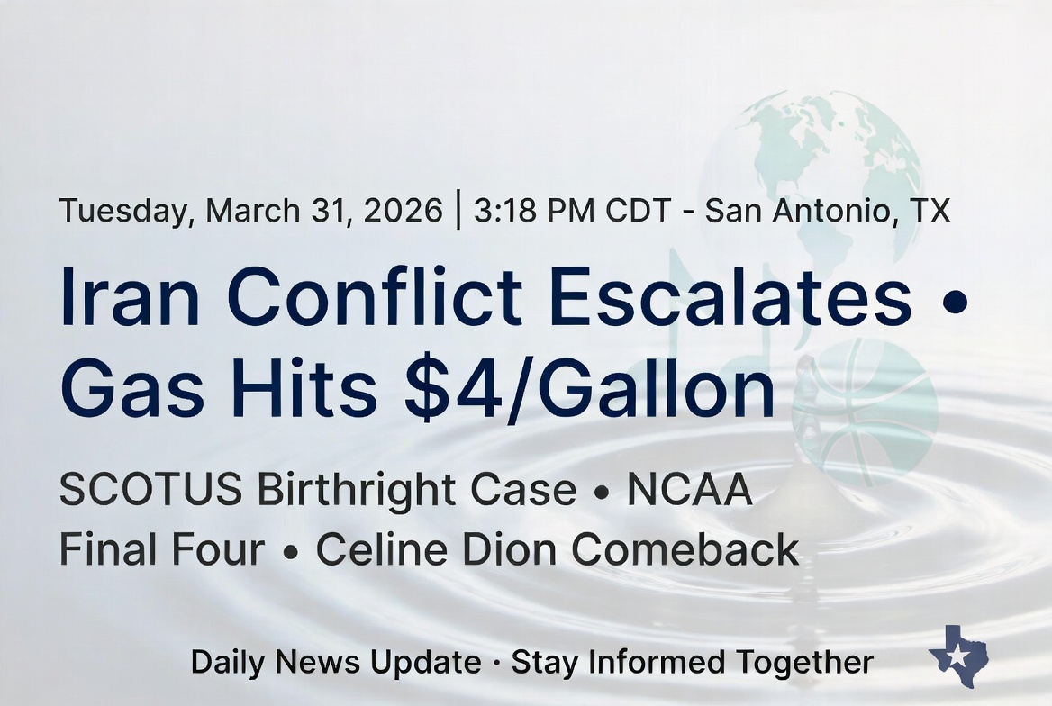 Daily News Update Tuesday, March 31, 2026