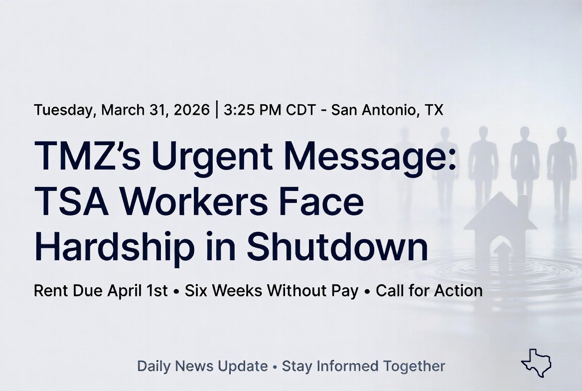 TMZ Video Spotlight: “My Message To You…” – A Direct Plea for TSA Workers Amid Prolonged Government Shutdown