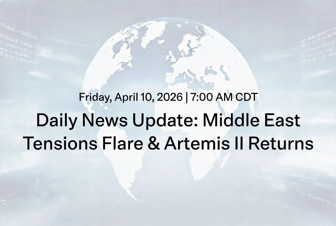Daily News Update: Middle East Tensions Flare & Artemis II Returns