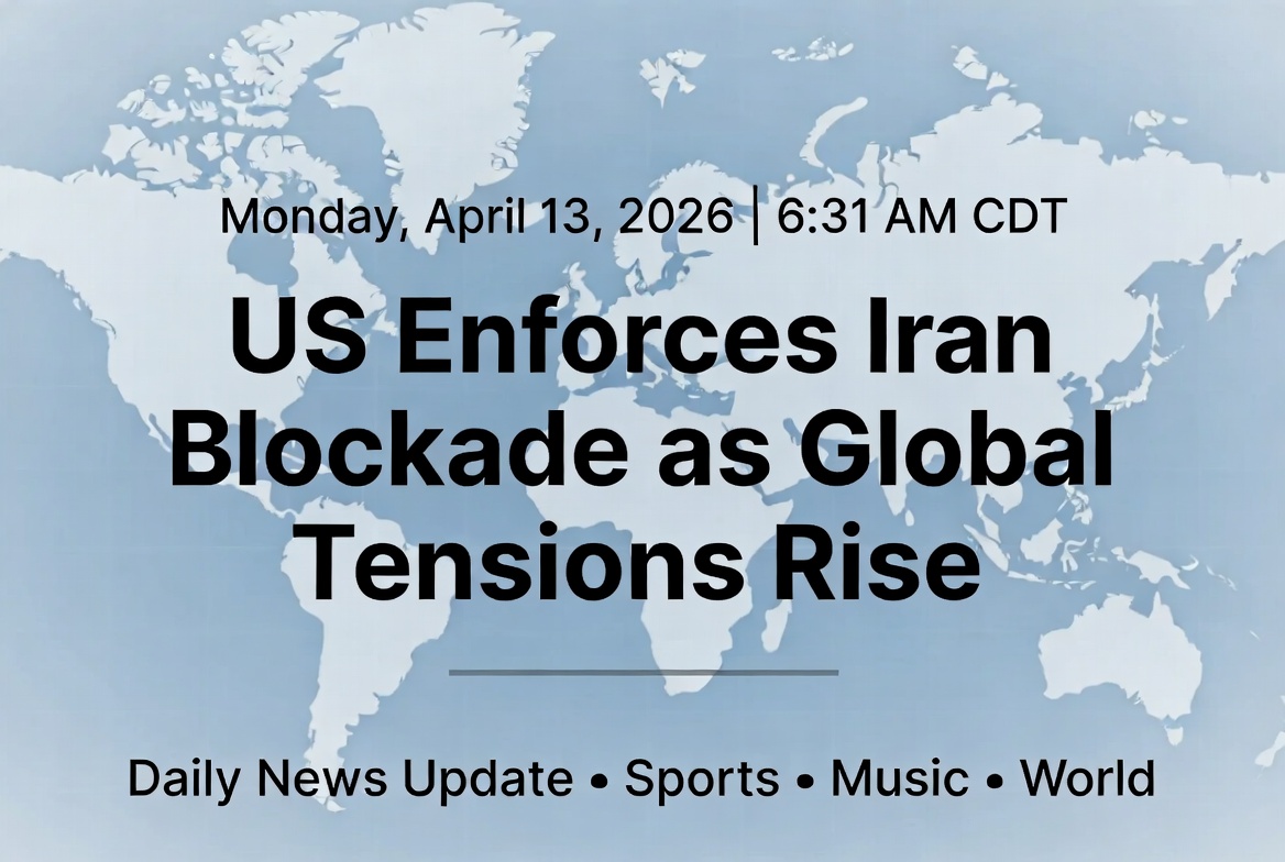 US Enforces Naval Blockade on Iran After Peace Talks Collapse; Hungary Ousts Orbán; McIlroy Wins Masters Repeat