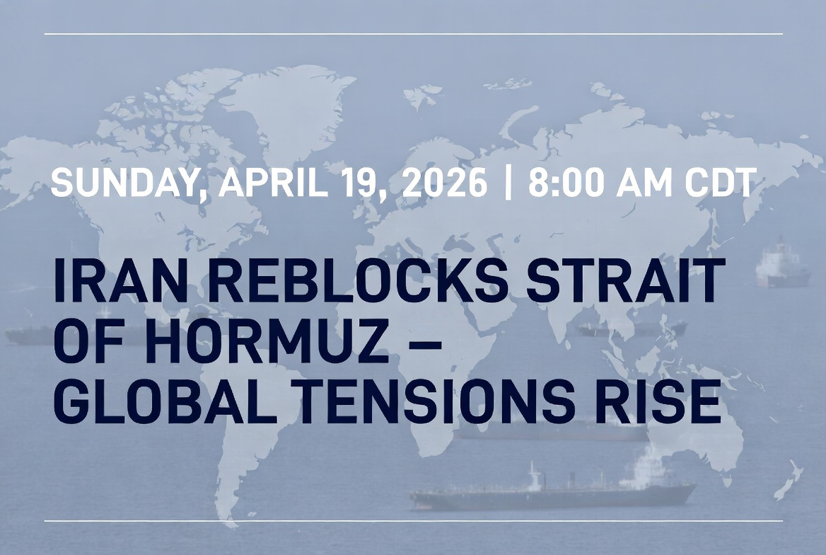 Iran Reblocks Strait of Hormuz as Ceasefire Frays