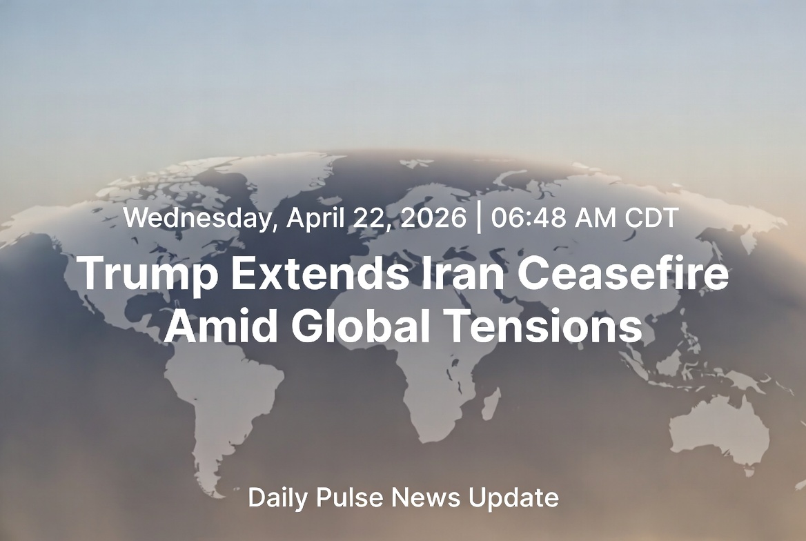 Trump Extends Iran Ceasefire as Tensions Simmer, Virginia Redistricting Shifts Power, Plus Sports & Music Notes