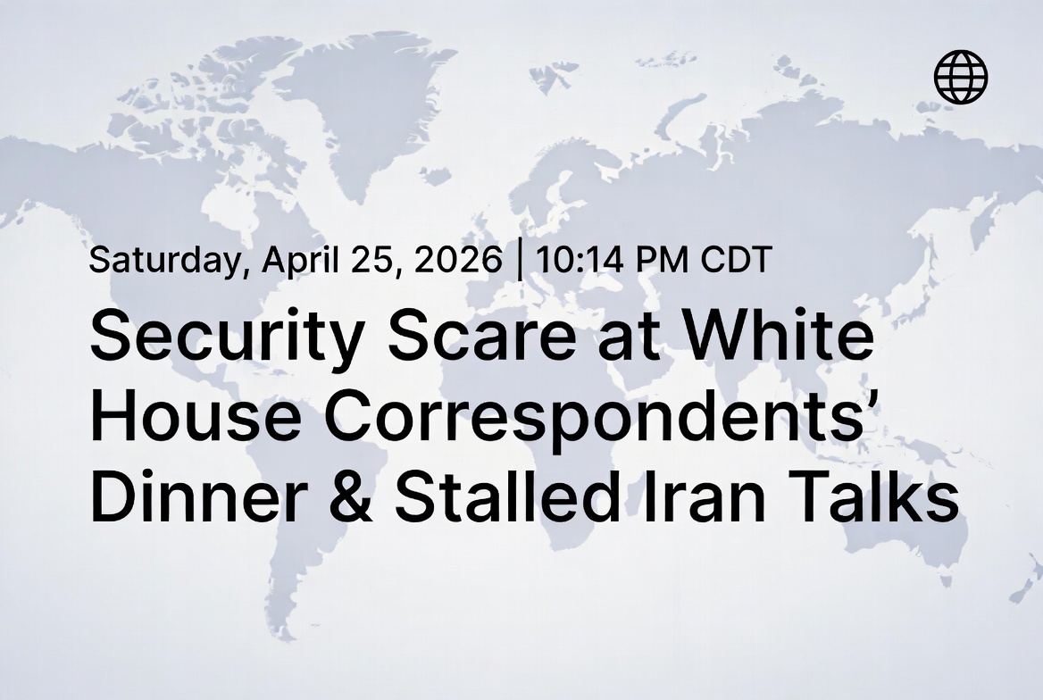 Security Scare at White House Correspondents’ Dinner & Stalled Iran Talks Dominate Headlines