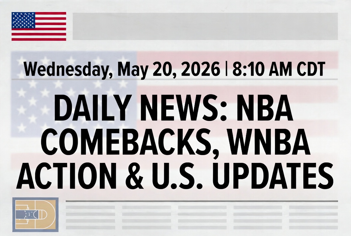 U.S. News, NBA Playoffs, & WNBA Season in Full Swing