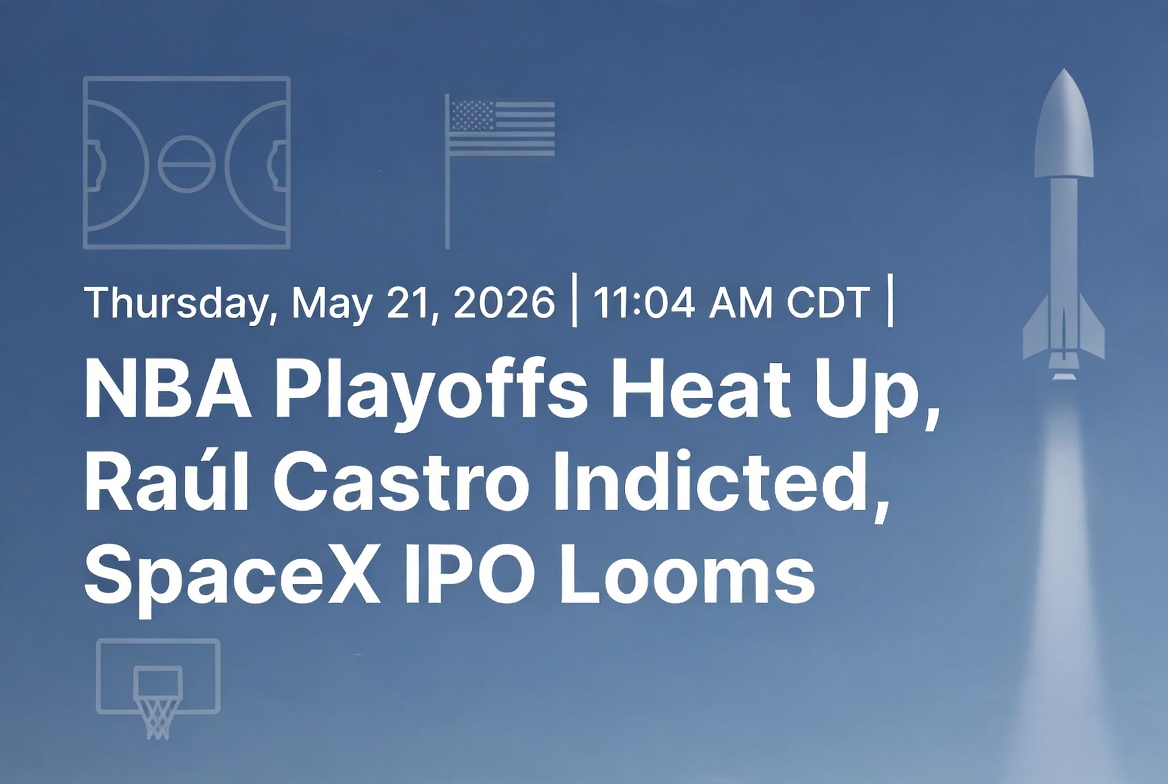 NBA Playoffs Ignite, Historic Castro Indictment, & SpaceX IPO Shakes Markets