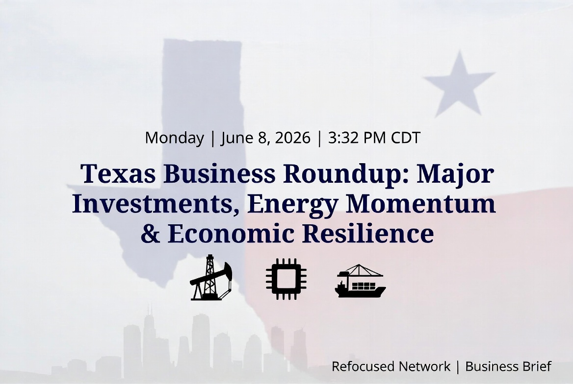 Texas Business Roundup: Major Investments, Energy Momentum & Economic Resilience