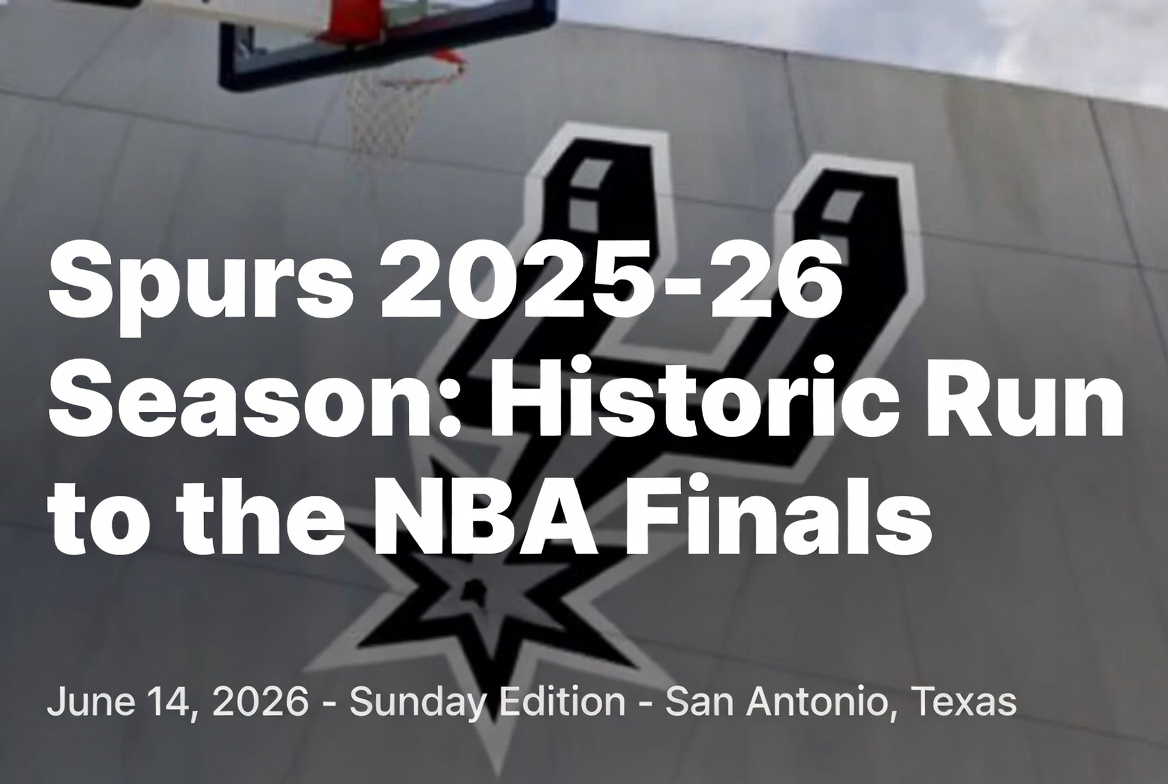 San Antonio Spurs – A Historic Run to Remember June 14, 2026 Texas Pride, Future Brightness – Lessons from the 2025-26 Season.