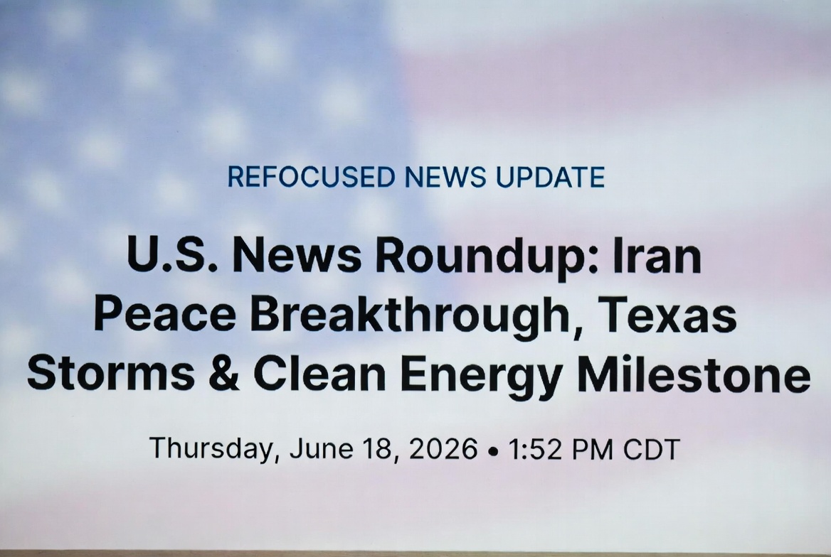 Diplomatic Breakthroughs, Texas Resilience, Solar Milestones & Sports Lessons