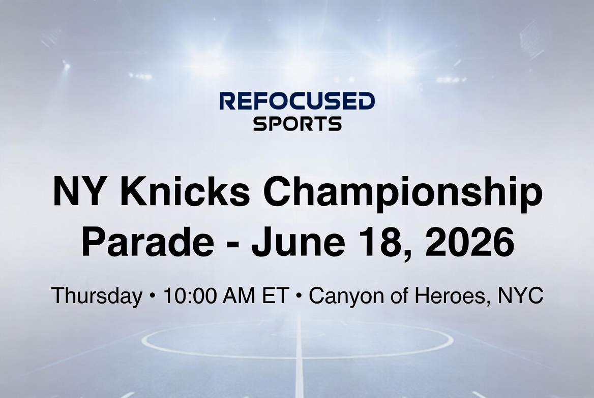 New York Knicks 2026 NBA Championship Ticker-Tape Parade Lights Up NYC Today
