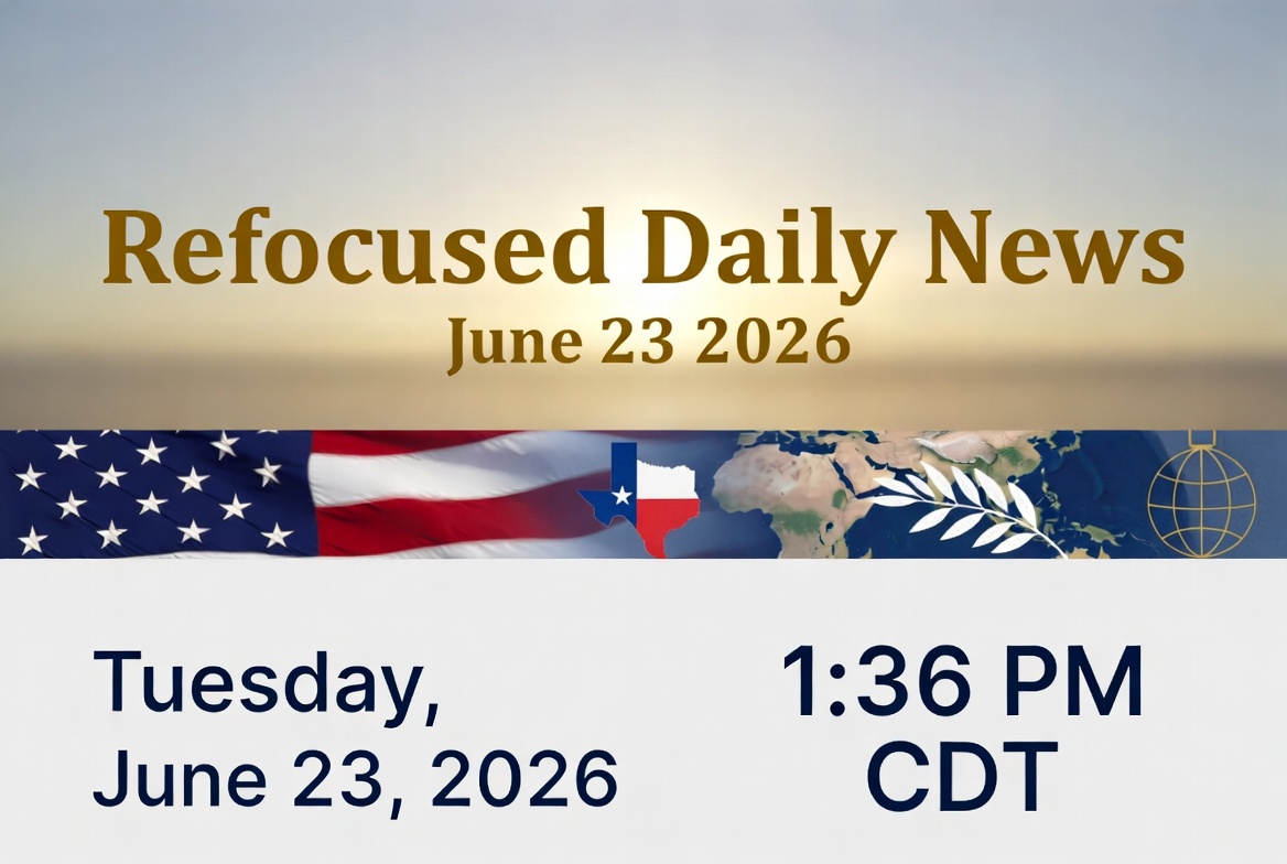 Refocused Daily News – Tuesday, June 23, 2026