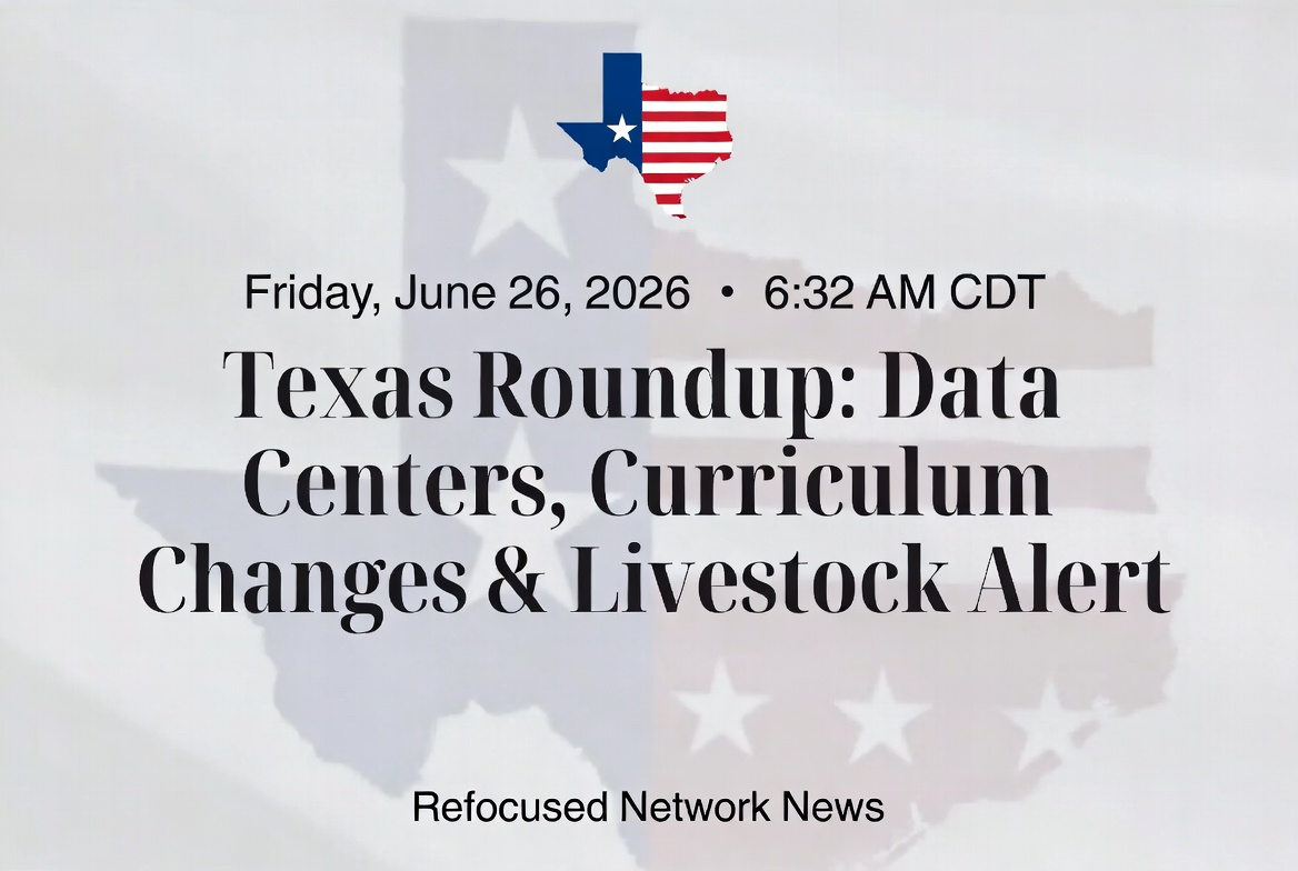 Texas Roundup: Data Center Expansion, School Curriculum Shifts, and Screwworm Response Take Center Stage