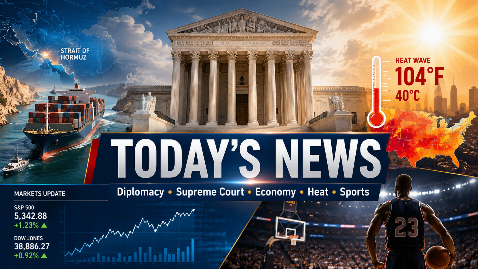 Today’s News: Diplomacy, the Courts, the Economy, Heat, and a New Sports Era
