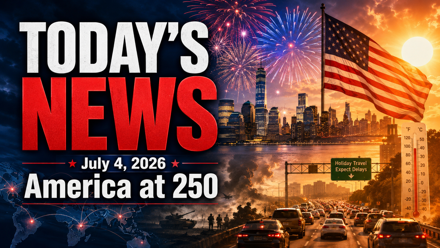 America’s 250th Birthday Arrives Under Heat, Politics, Travel Pressure and Global Tension