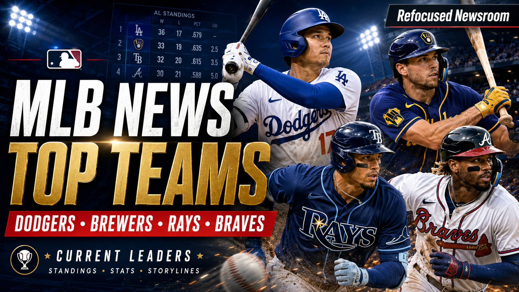 MLB’s Power Map Takes Shape as Dodgers, Brewers and Rays Lead the Charge