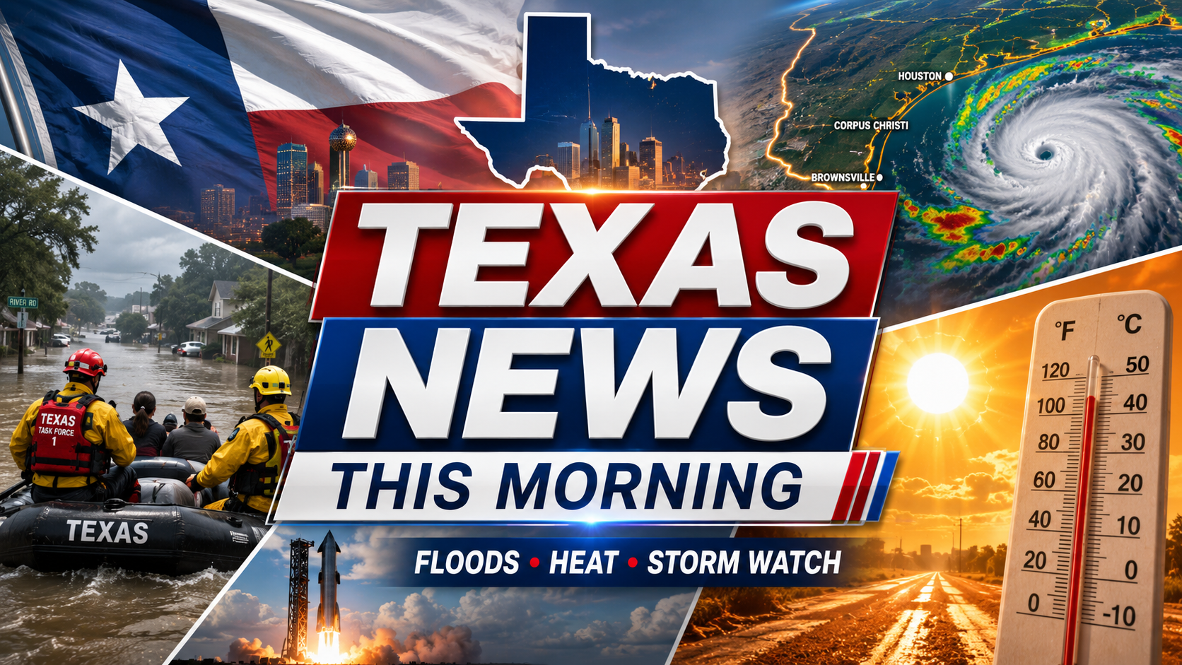 Texas News This Morning: Flood Recovery Meets Rising Heat as Gulf System Draws Attention