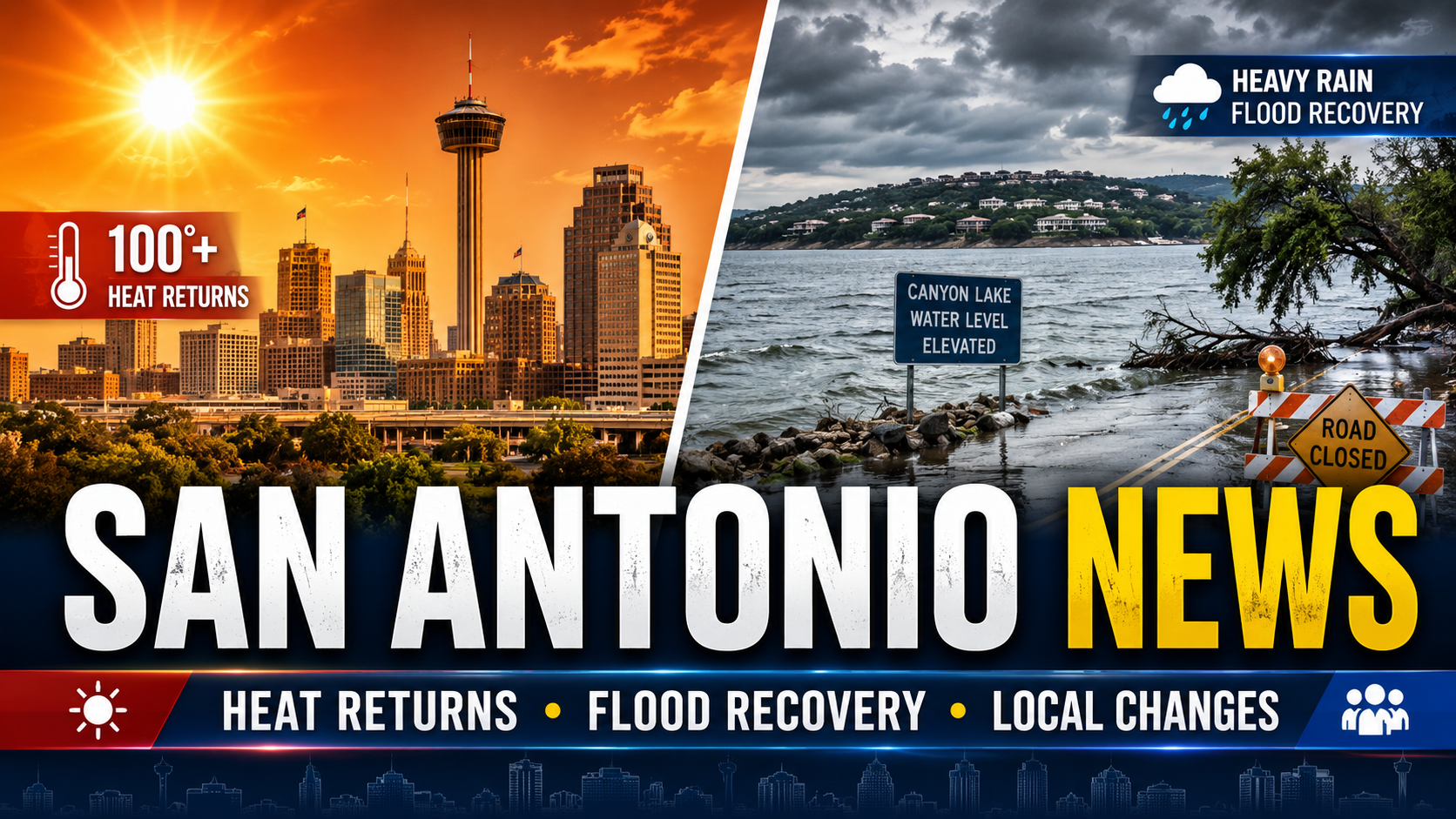 San Antonio Begins the Week With Rising Heat, Flood Recovery and Major Local Changes