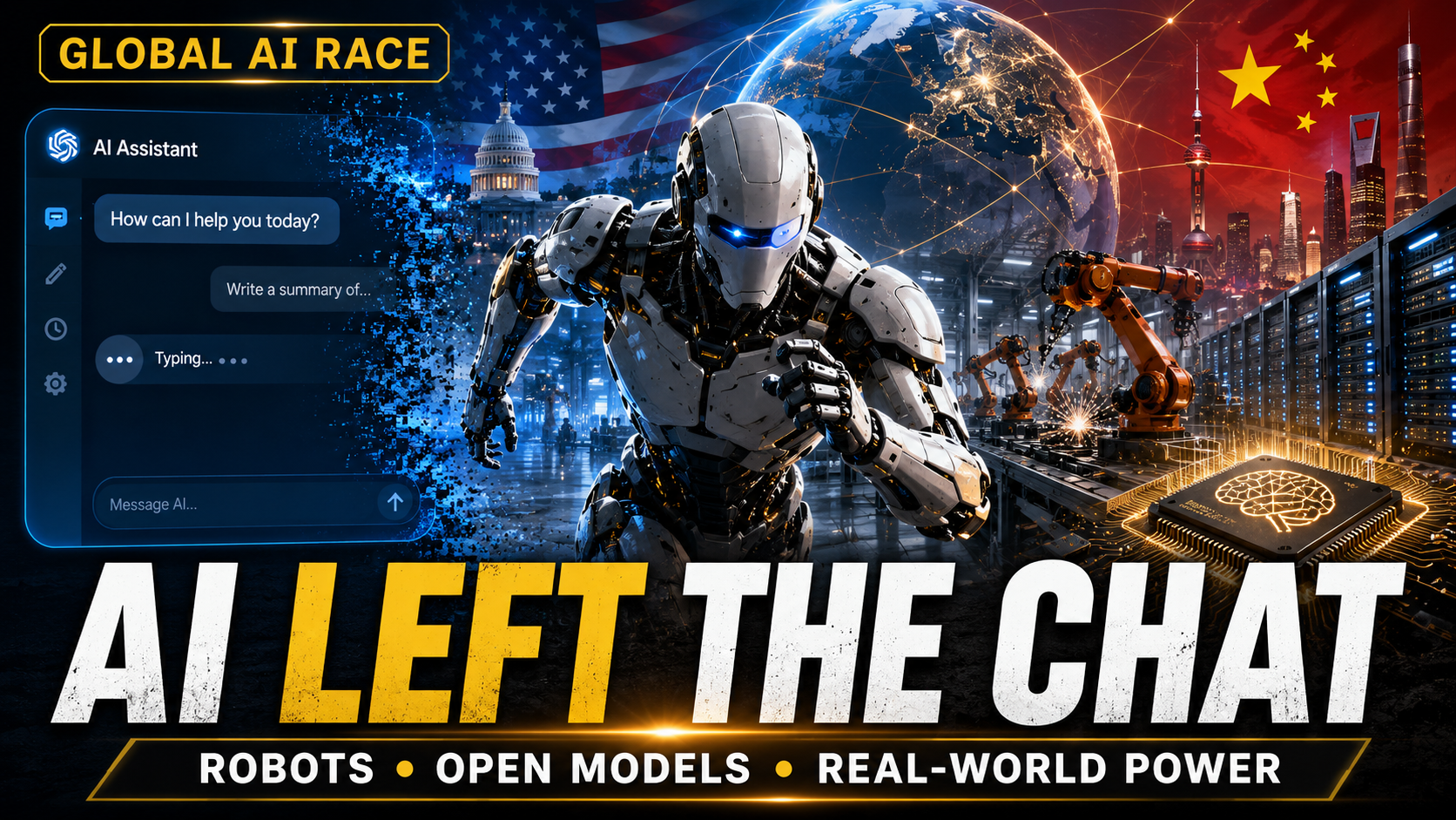 AI Has Left the Chat: The Global Race for Robots, Open Models and Real-World Power