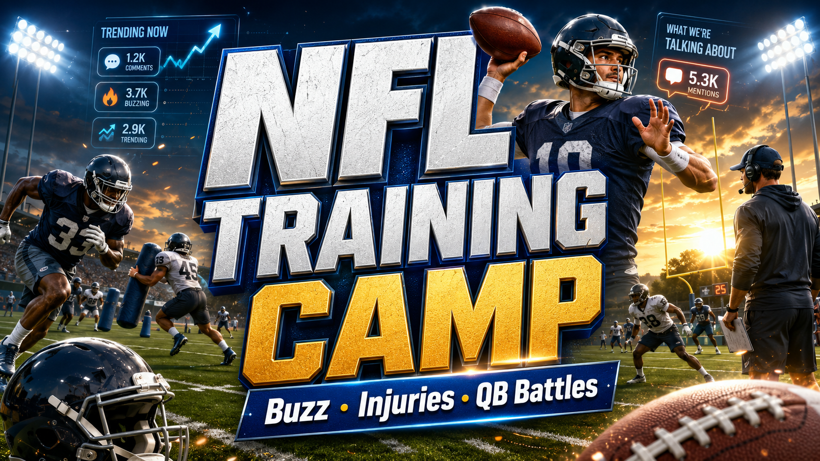 NFL Training Camp Buzz: Injuries, Quarterback Questions and Comeback Talk Ignite the 2026 Season