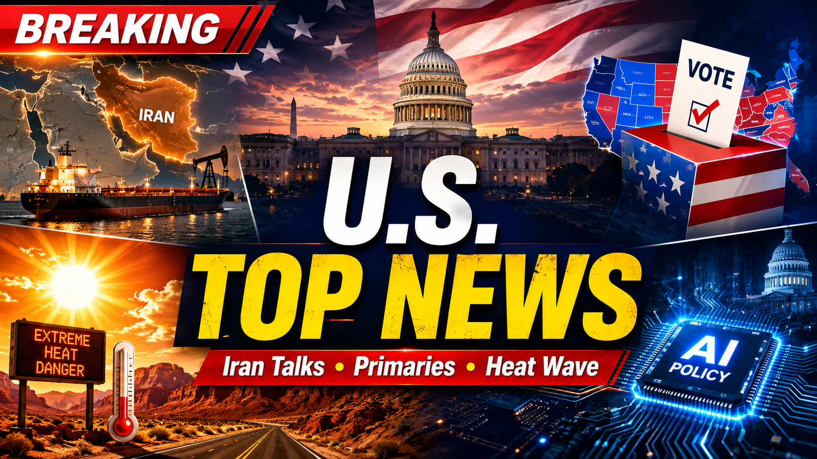 U.S. Morning News: Iran Talks Raise Hope as Military, FEMA and Election Pressures Build