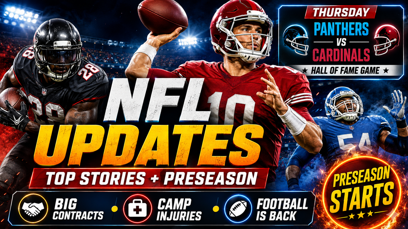NFL Updates Today: Record Contracts, Major Injuries and Football Returns Thursday