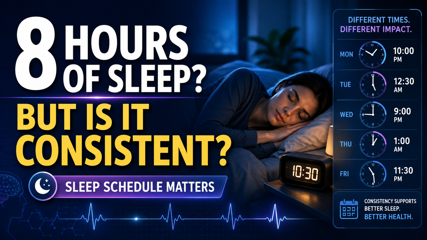 You’re Getting 8 Hours. But Is Your Sleep Schedule Consistent?
