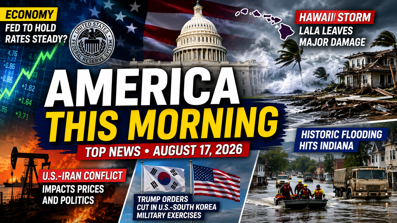 Top U.S. News: Economy, Iran War, Hawaii Storm Damage and Major Stories to Watch