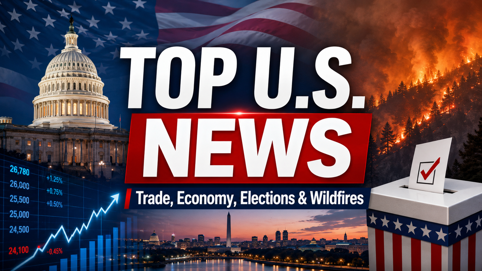 U.S. News Today: Trade Tensions, Economic Worries, Election Battles and Major National Developments