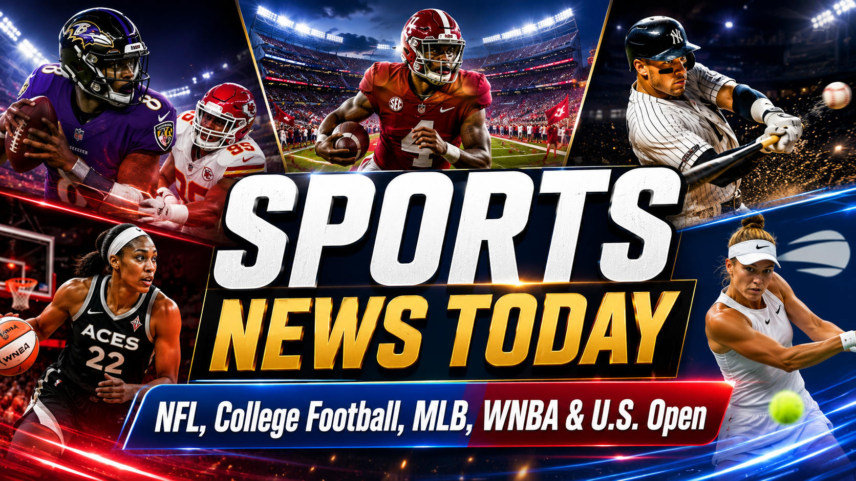 Sports News Today: NFL Preseason Finale, College Football Returns, MLB Drama & WNBA Playoff Push