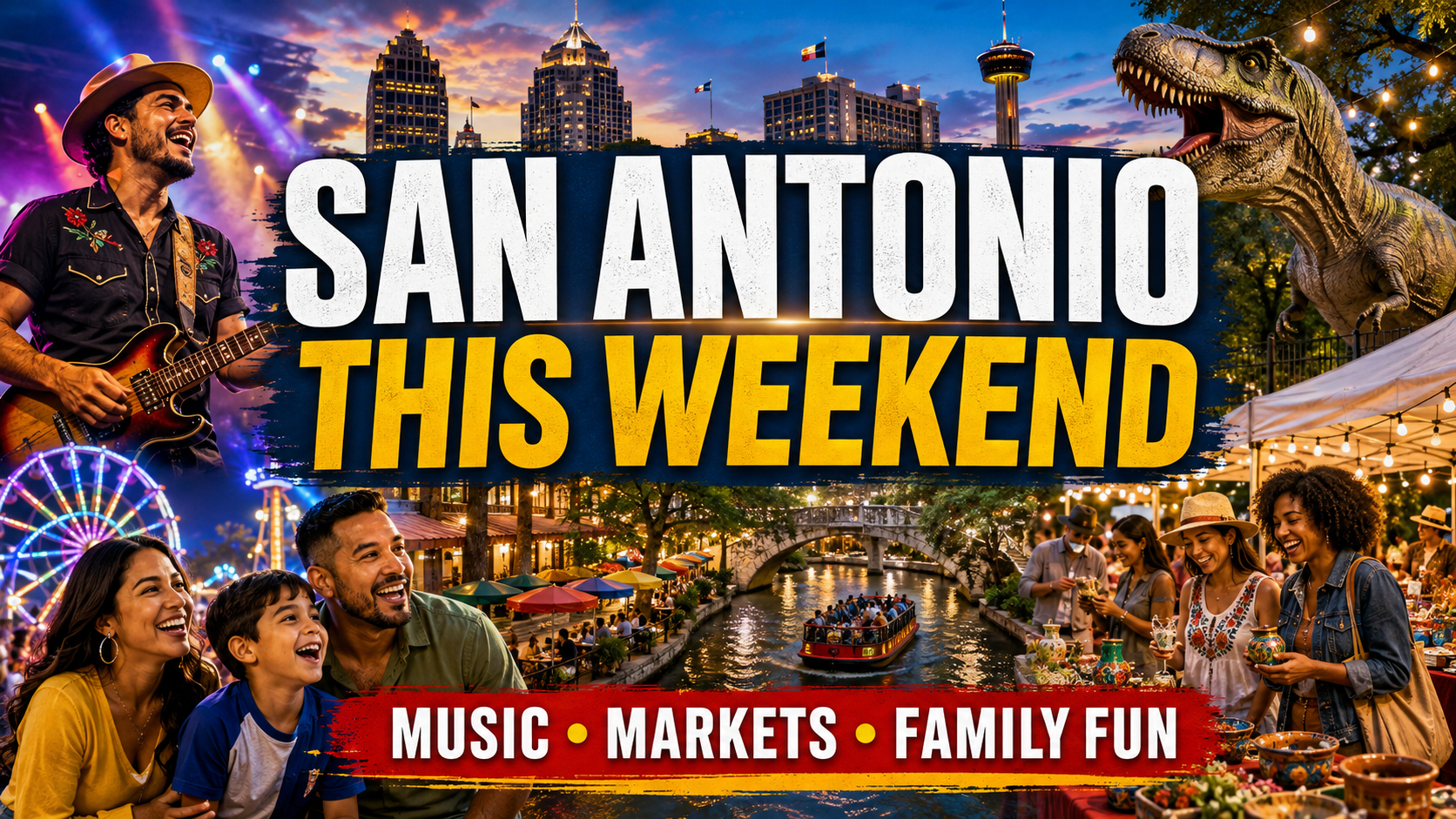 San Antonio Weekend Guide: Live Music, Markets, Dinosaurs, Reptiles & More