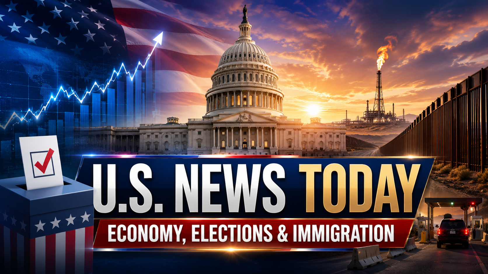 U.S. News Today: Oil, the Economy, Immigration and the Midterms Shape the National Conversation