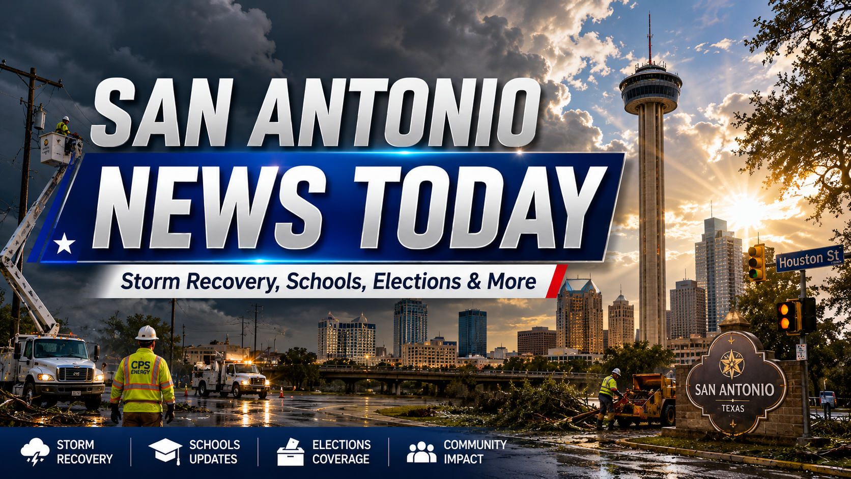 San Antonio News Today: Storm Recovery Continues as Power Returns, Schools Adjust and Major Local Issues Develop