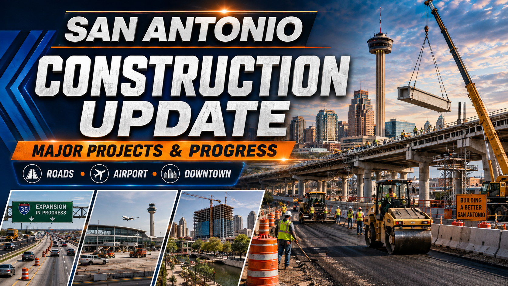 San Antonio Under Construction: Major Highway, Airport and Downtown Projects Push Forward