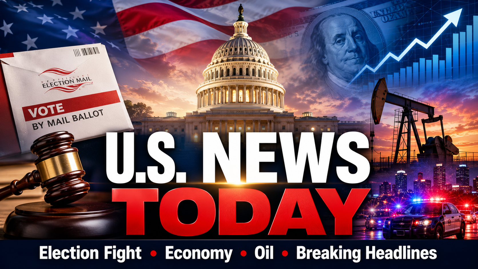 U.S. News Today: Election Mail Fight, Birthright Ruling, Minneapolis Shooting, Oil Pressure and the Economy in Focus