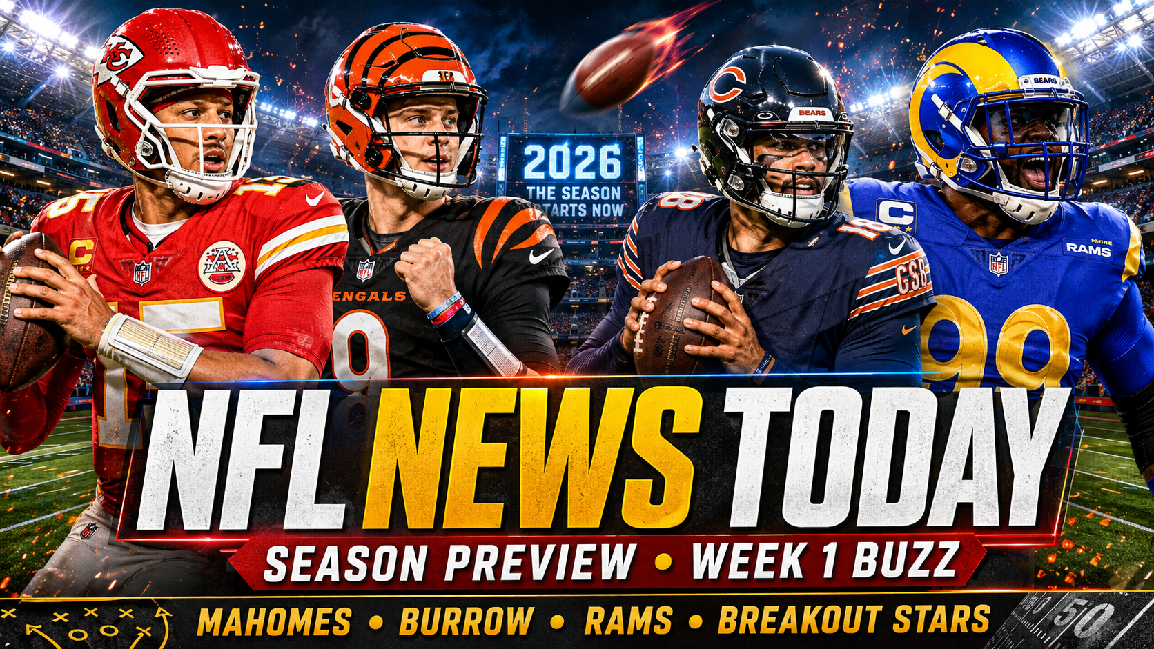 NFL 2026 Is Almost Here: Mahomes’ Comeback, a Rams Superteam, Burrow’s Confidence and a Wild Week 1