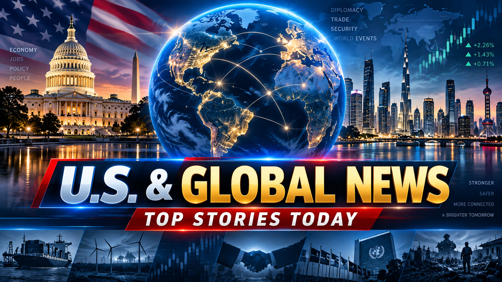 U.S. & Global News Today: Economy, China Talks, Ukraine, Middle East and UN Summit