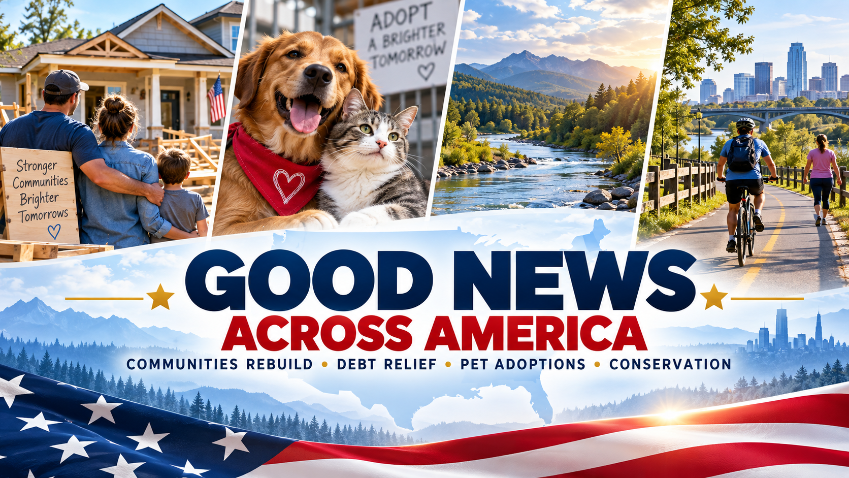 Good News Across America: Communities Rebuild, Medical Debt Disappears and Thousands of Pets Find Homes